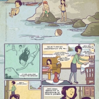Lila Kalogeri comics sea diving swimming girl vavel athens comics festival graphic novel narration illustration illustrator plastic surgery